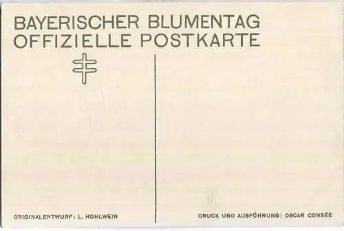 Ludwig Hohlwein - Bayerischer Blumentag - Verlag Oscar Consee