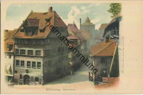 Nürnberg - Dürerhaus - Künstlerkarte -Verlag Hermann Martin 1899