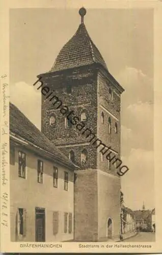 Gräfenhainichen - Stadtturm in der Halleschen Straße 1917