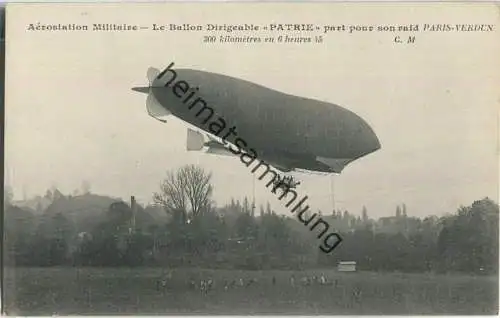Aerostation Militaire - Le Ballon Dirigeable Patrie - Verlag C. Malcuit Paris