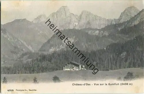 Chateau d'Oex - la Gumfluh - Phototypie Co Neuchatel