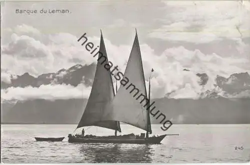 Lac Leman - Barque - Verlag Perrochet & David Lausanne