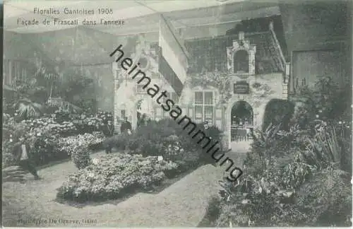 Gent - Gand - Floralies Gantoises 1908 - Facade de Frascati dans l'annexe - Verlag Heliotypie de Graeve Gand