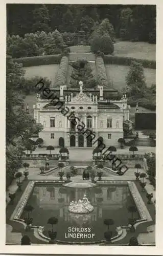 Schloss Linderhof - Foto-AK - Verlag Photo-Meyer Ettal