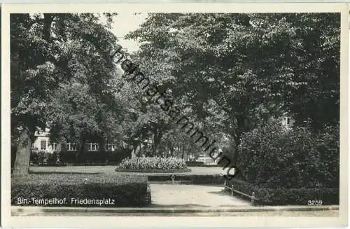 Berlin-Tempelhof - Friedensplatz 30er Jahre - Foto-Ansichtskarte