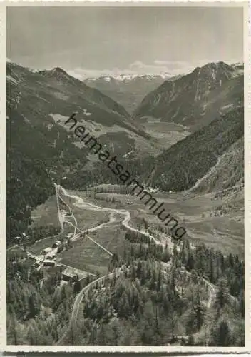 Alp Grüm - Blick gegen Puschlav und Bergamasker-Alpen - Foto-Ansichtskarte 50er Jahre