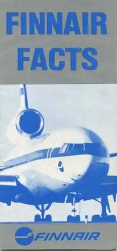 Finnland - Finnair Facts - Faltblatt 70er Jahre