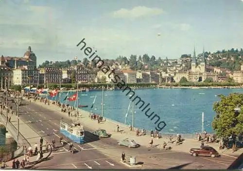 Luzern - Seebrücke - gel. 1961
