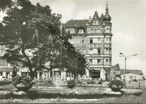 Löbau - Bahnhofstraße Ecke Straße der Jungen Pioniere - Foto-AK Großformat - Verlag Bruno Scholz Ebersbach