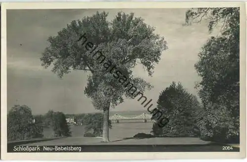 Neubabelsberg - Schlosspark - Foto-AK 30er Jahre