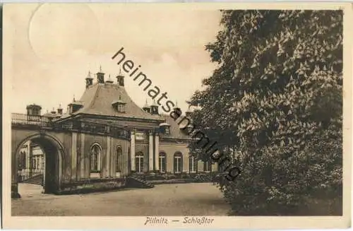 Pillnitz - Schlosstor - Verlag A. R. Adam Dresden