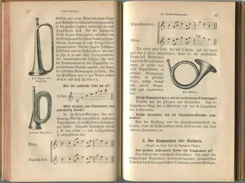 Webers Illustrierte Katechismen - Musikinstrumente 4. Auflage 1882 - 112 Seiten mit 62 Abbildungen von F. L. Schubert ve