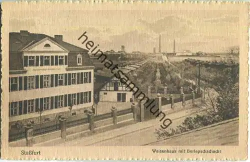 Stassfurt - Waisenhaus mit Berlepschschacht - Verlag Oskar Flemming Stassfurt 20er Jahre