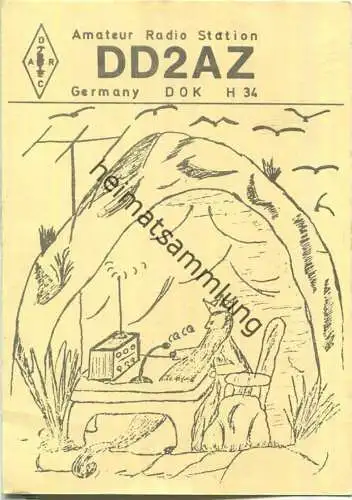 QSL - QTH - Funkkarte - DD2AZ - Göttingen