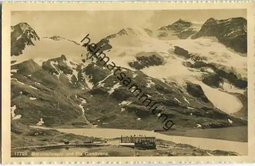 Berninahospiz mit Piz Cambrena - Foto-Ansichtskarte - Verlag Wehrli AG Kilchberg