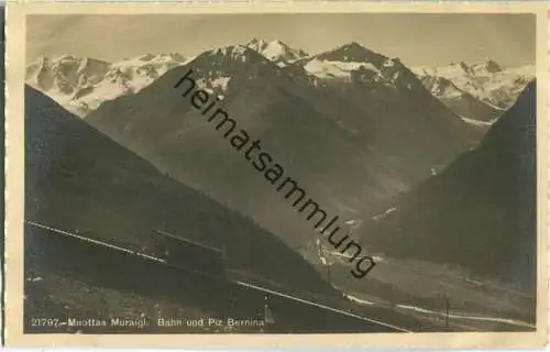 Muottas Muraigl - Bahn und Piz Bernina - Foto-Ansichtskarte - Verlag Wehrli AG Kilchberg