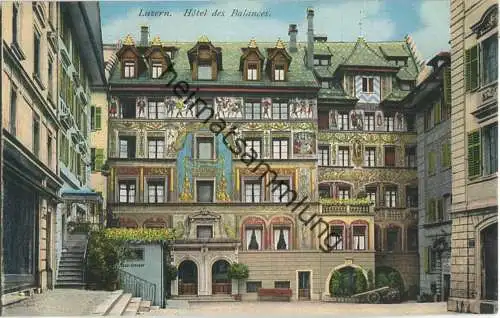Luzern - Hotel des Balances - Verlag E. Goetz Luzern
