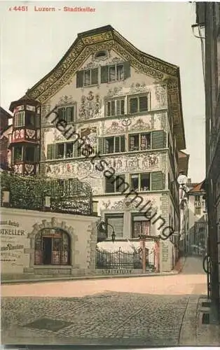 Luzern - Stadtkeller - Edition Photoglob Co. Zürich