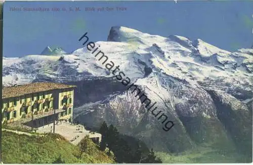 Hotel Stanserhorn - Blick auf den Titlis - Verlag W. Zimmermann-Strässler Luzern 20er Jahre