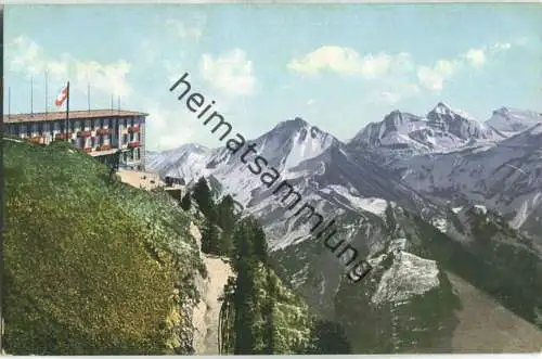 Stanserhorn - Blick nach Brisen und Urirothstock - Verlag E. Goetz Luzern 20er Jahre