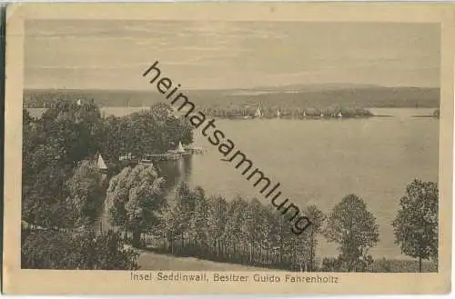 Insel Seddinwall - Besitzer Guido Fahrenholtz - Verlag Arthur Redecker Tempelhof