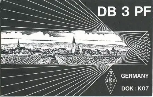 QSL - QTH - Funkkarte - DB3PF - Dienheim