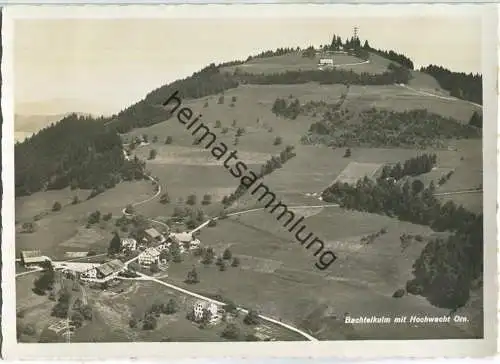 Bachtelkulm mit Hochwacht - Foto-Ansichtskarte - Swissair Luftbild - Verlag O. Wyrsch Wabern