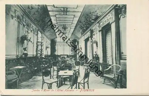 Firenze - Florence - Jardin d' Hiver de l' Hotel Hevetia ca. 1910