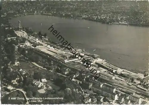 Zürich - Schweizerische Landesausstellung - Fliegeraufnahme - Foto-Ansichtskarte - Photo Swissair