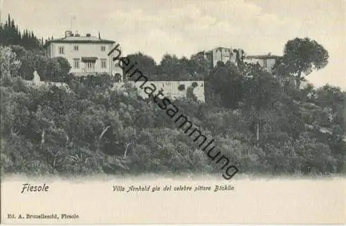 Fiesole - Villa Arnold gia del celebre pittore Böcklin ca. 1910