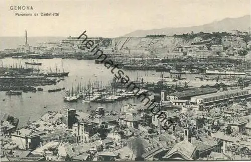 Genova Panorama da Castelletto ca. 1910