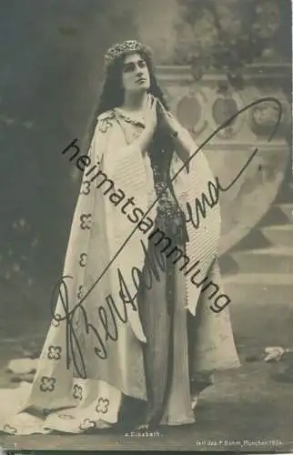Bertha Morena (Meyer) als Elisabeth - Deutsche Opernsängerin (Sopranistin) - Verlag Jos. Paul Böhm München