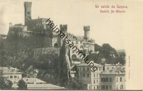 Un saluto da Genova - Castella De Albertis ca. 1910
