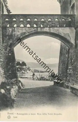 Nervi - Passeggiata a mare - Arco delle Torre Gropallo ca. 1910