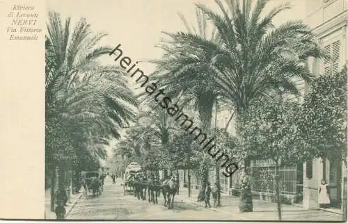 Nervi - Via Vittorio Emanuele - Riviera de Levante ca. 1910