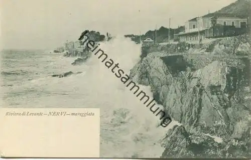 Nervi mareggiata - Riviera de Levante ca. 1910