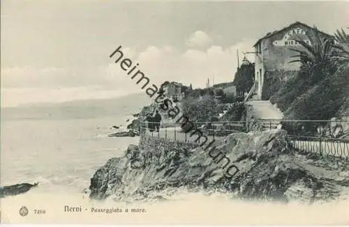 Nervi - Passeggiata a mare - Caffe Miramare ca. 1910