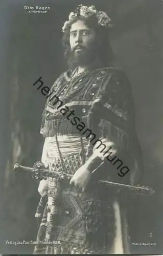 Otto Hagen als Herodes - deutscher Opernsänger - Verlag Jos. Paul Böhm München