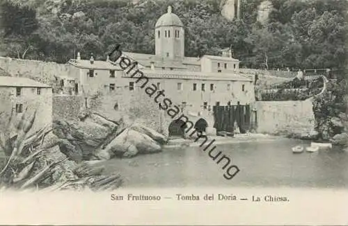 Camogli - San Fruttuoso - Tomba dei Doria - La Chiesa ca. 1900