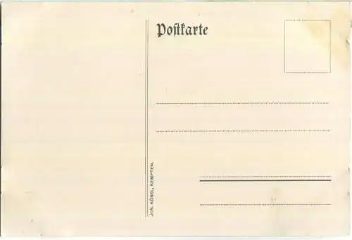 Kempten - Kreispreisschiessen der E W - 29. August bis 5. September 1920 - Verlag Jos. Kösel Kempten