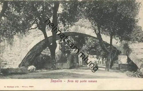 Rapallo - Areo del ponte romano ca. 1900