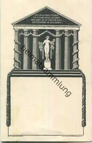 Augsburg - Ball Pare 14. Januar 1911 - Ortsverband Augsburg der Genossenschaft Deutscher Bühnenangehöriger