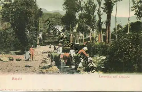 Rapallo - Lavandale nel Torrente ca. 1900