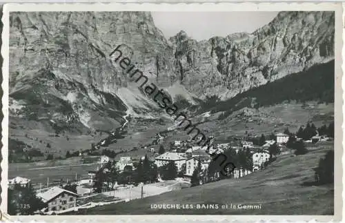 Loueche-les-Bains et la Gemmi - Foto-Ansichtskarte - Edition Perrochet Lausanne