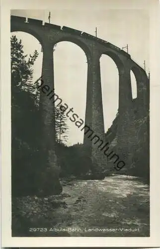 Albula-Bahn - Landwasser-Viadukt - Foto-Ansichtskarte - Wehrliverlag Kilchberg