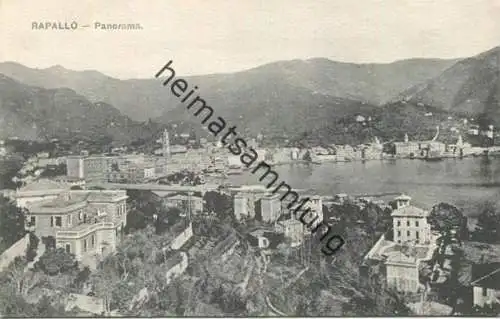 Rapallo - Panorama - Rückseite beschrieben 1906