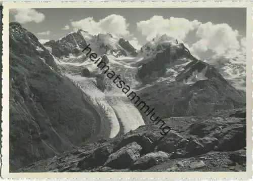 Roseggletscher - Foto-Ansichtskarte - Edizione Alfredo Finzi Lugano