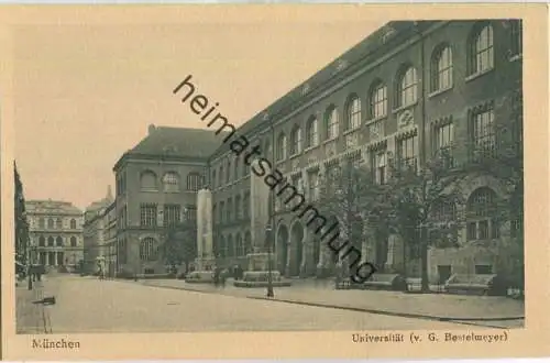 München - Universität (G. Bestelmeyer) - Verlag J. Velten Karlsruhe 20er Jahre