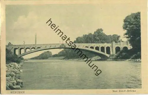 München - Max-Josef Brücke - Verlag J. Velten Karlsruhe 20er Jahre