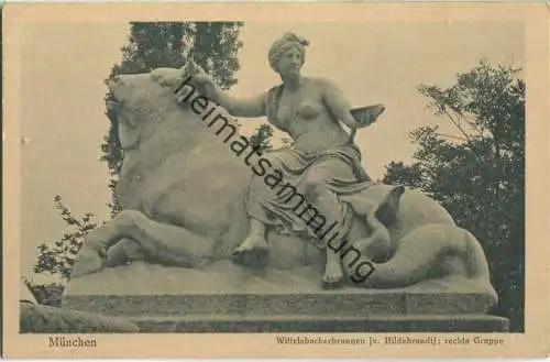 München - Wittelsbacherbrunnen - Verlag J. Velten Karlsruhe 20er Jahre